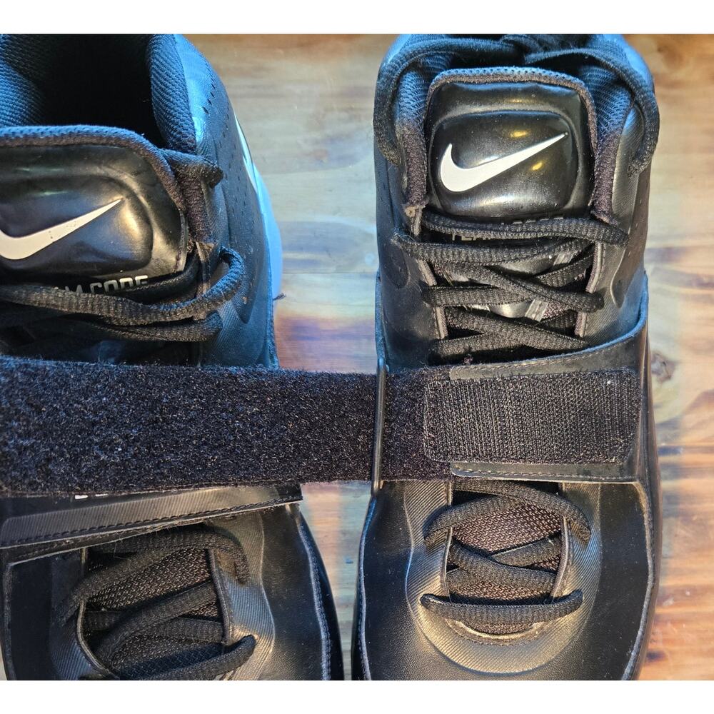 Mens Size 13 Nike Team Code Zoom Black Football Cleats Spikes EUC - Picture 8 of 11